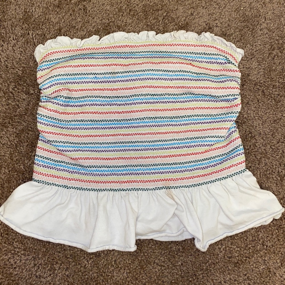 Ruffled halter top